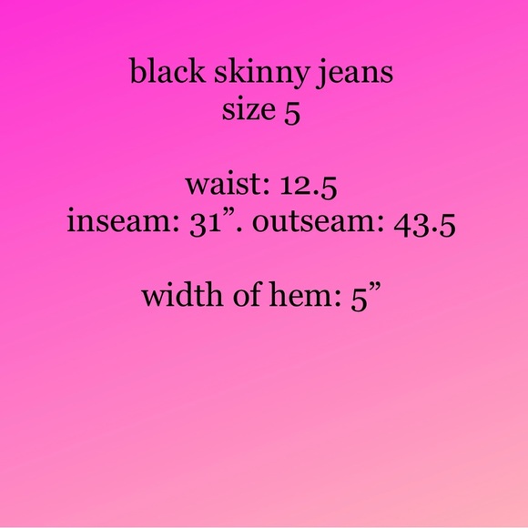 Black skinny jeans- size 5 - Picture 4 of 8